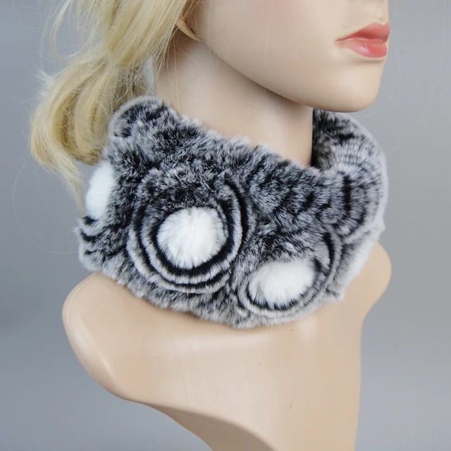 Scarf Grey White