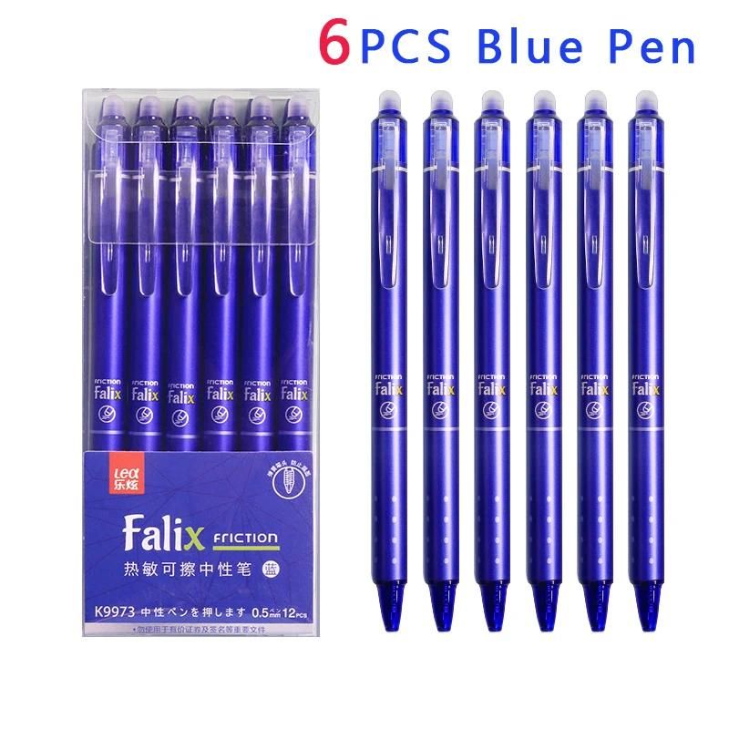 6 adet mavi kalem