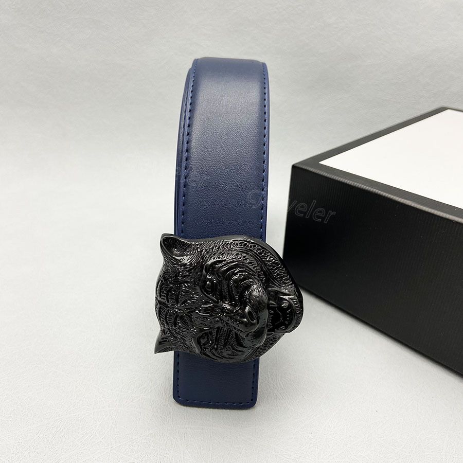 Blue Belt Black Tiger Head