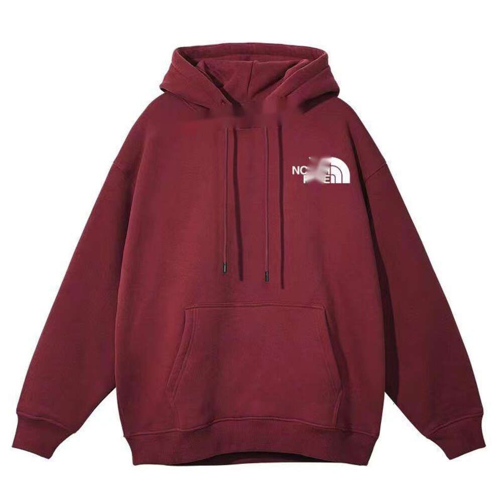 vinröd bm hoodie huva