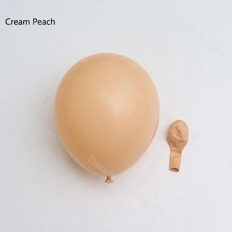 Cream Peach-10pcs 5inch