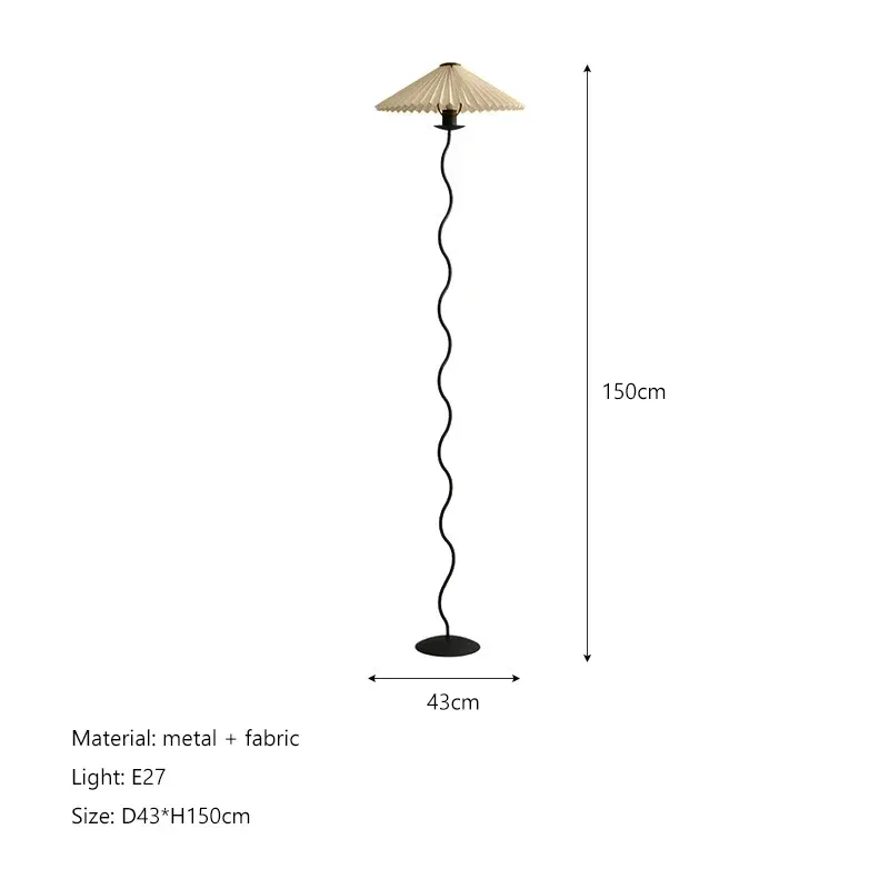 White light 6500K beige floor lamp