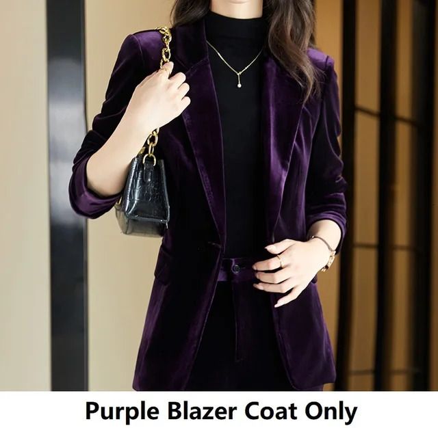 Casaco blazer roxo