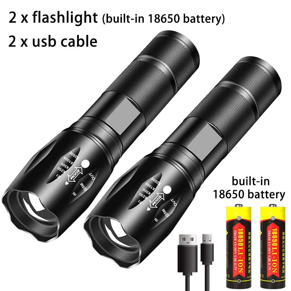 2 x Flashlight