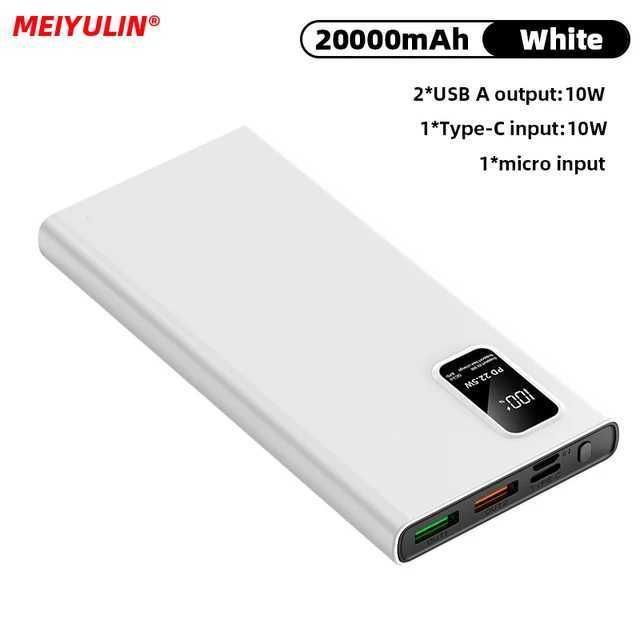 20000 mAh Weiß 10 W