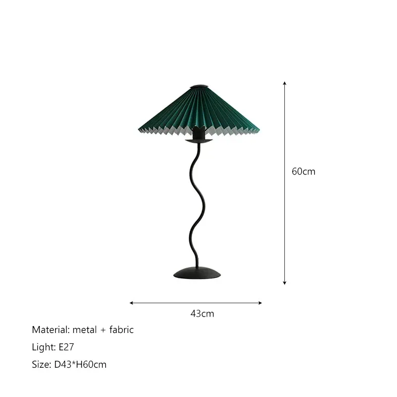 White light 6500K green table lamp