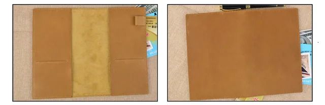 Oil Wax Brown-B6 Cover with Book