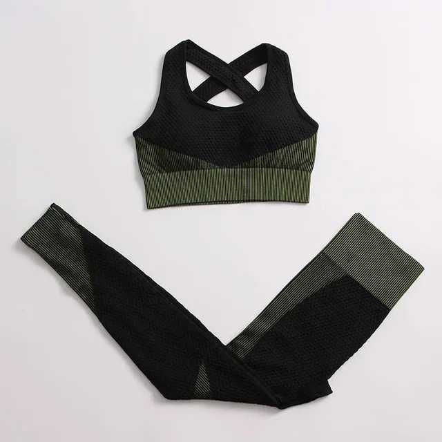 2pcs bra green