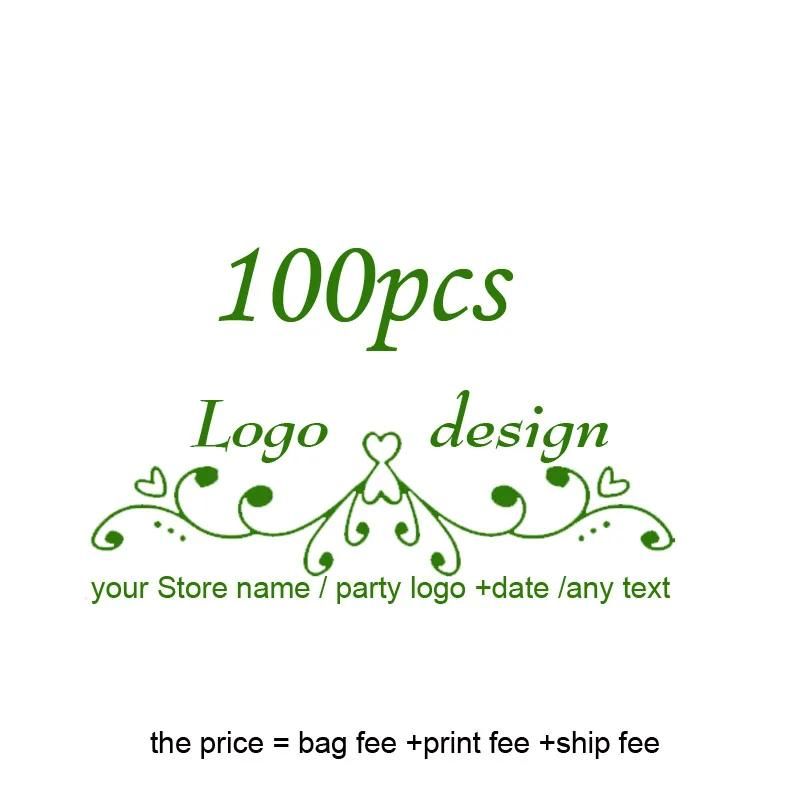 100шт логотип сумка