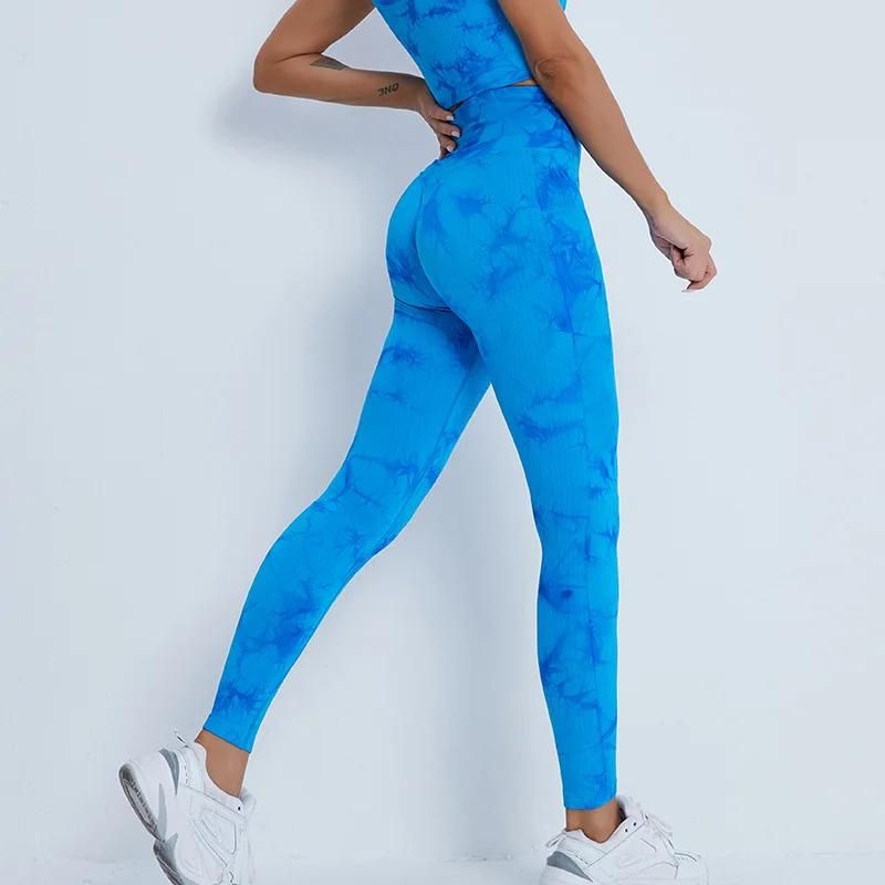 Pantalones de yoga azules