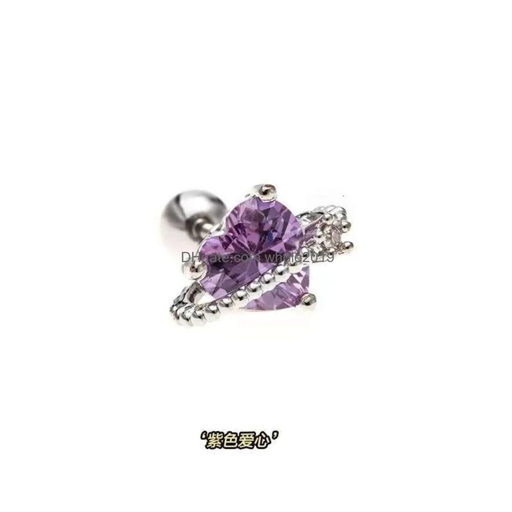 Purple Diamond Heart Single