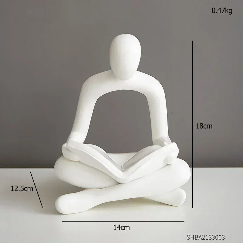 Blanc - Hauteur 18cm