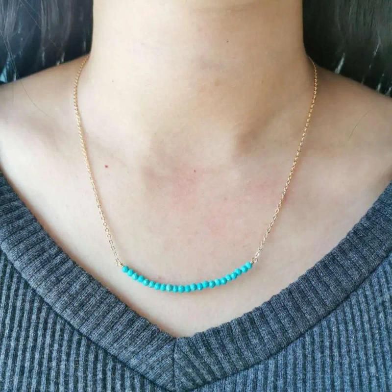 14K Gold Filled 38cm Turquoise