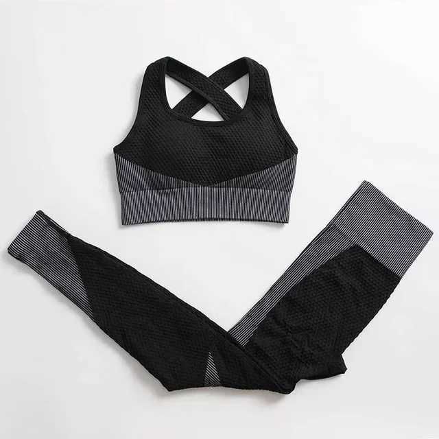 2pcs bra black grey