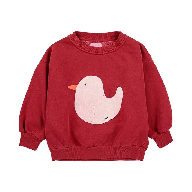 red chicken sweater