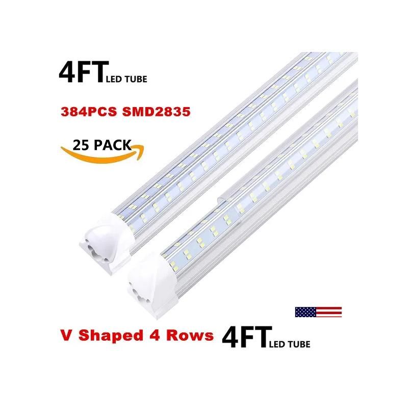 4Ft 60W V 4 Rows Clear Cover