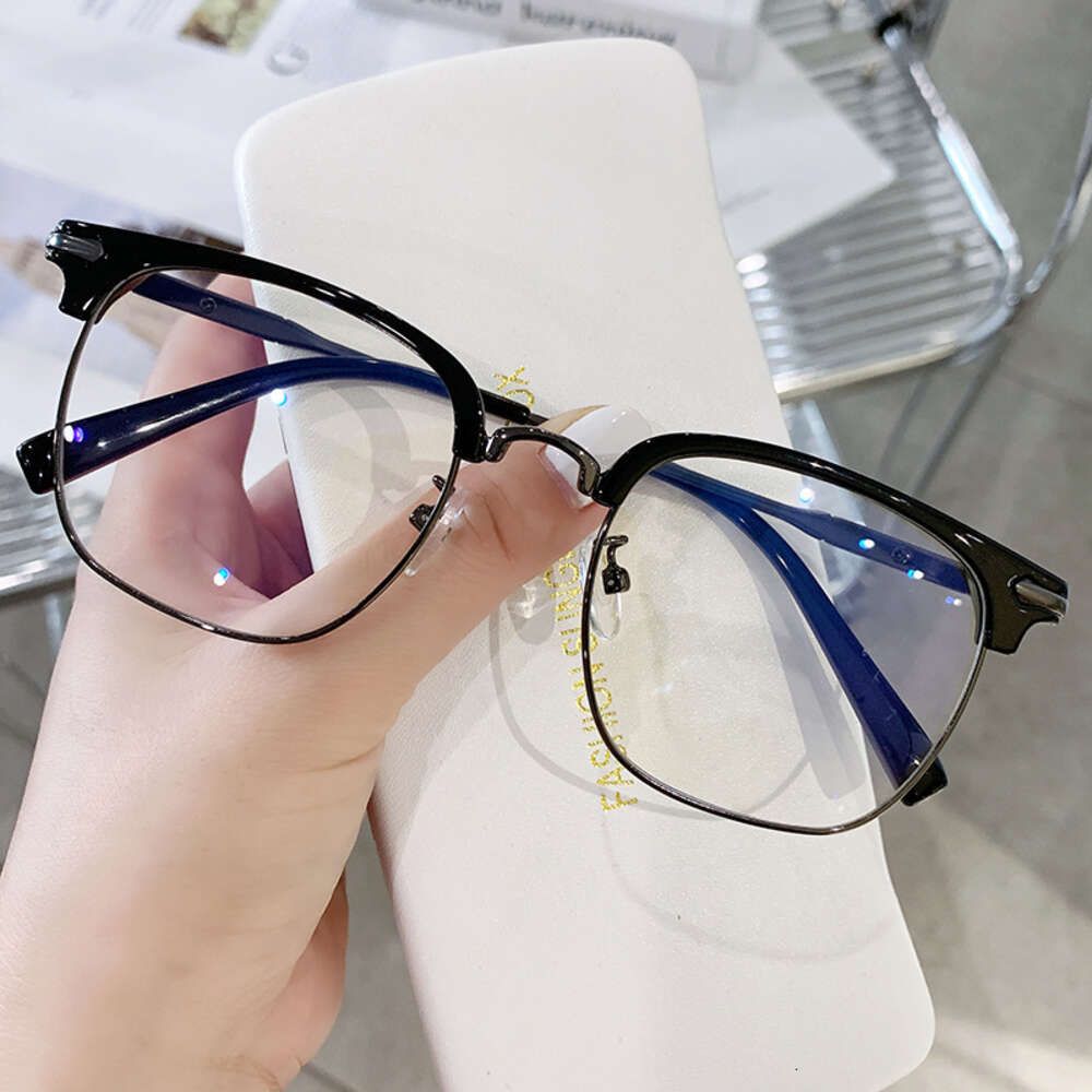 Gun Frame Bright Black-Anti Blue Lens