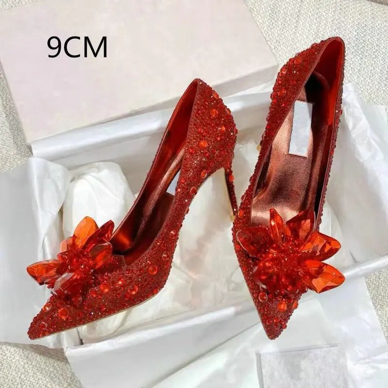 red -9cm heel