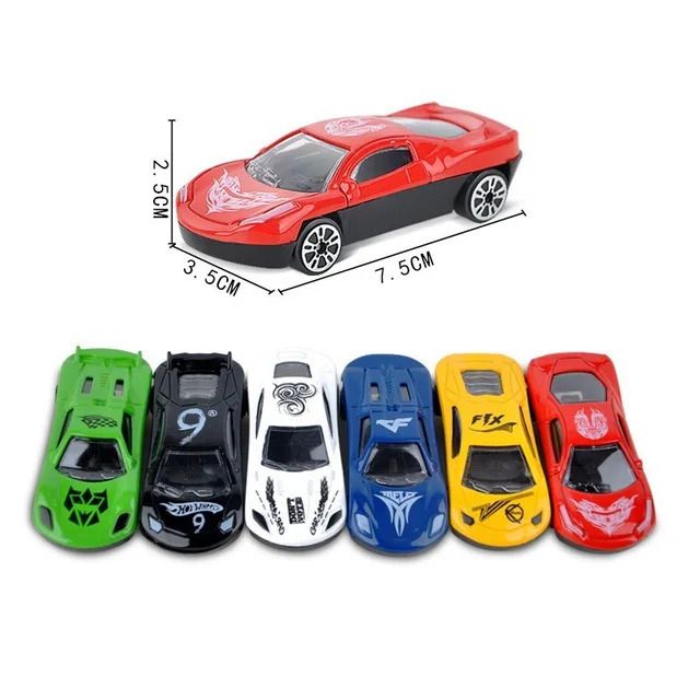 6pcs carros