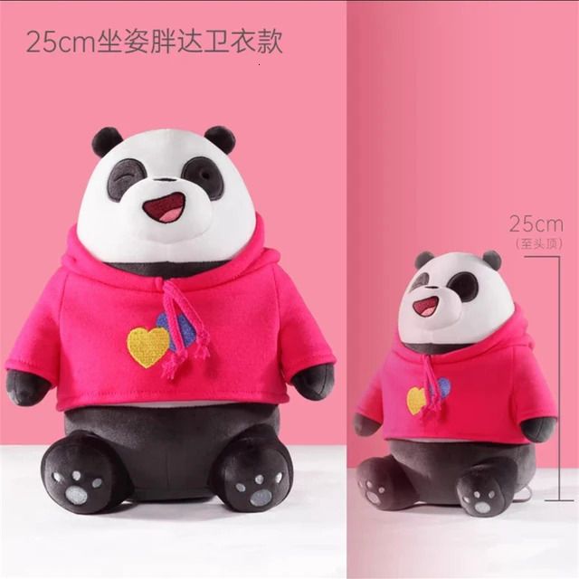 25cm panda pink