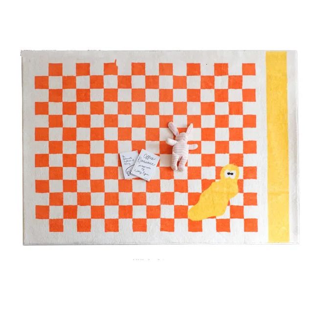 orange checkerboard