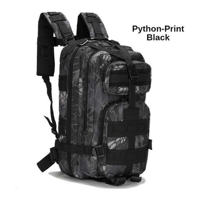 imprimé python noir