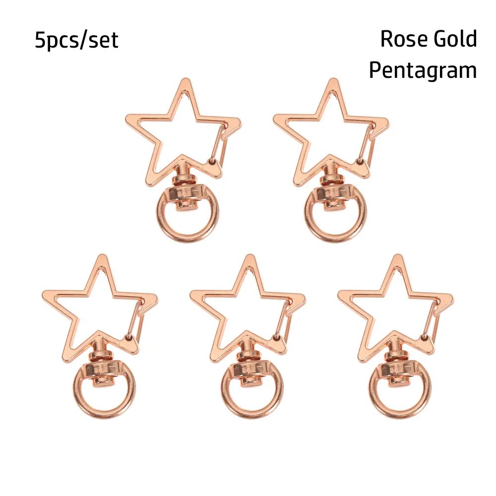 Pentagrama de ouro rosa