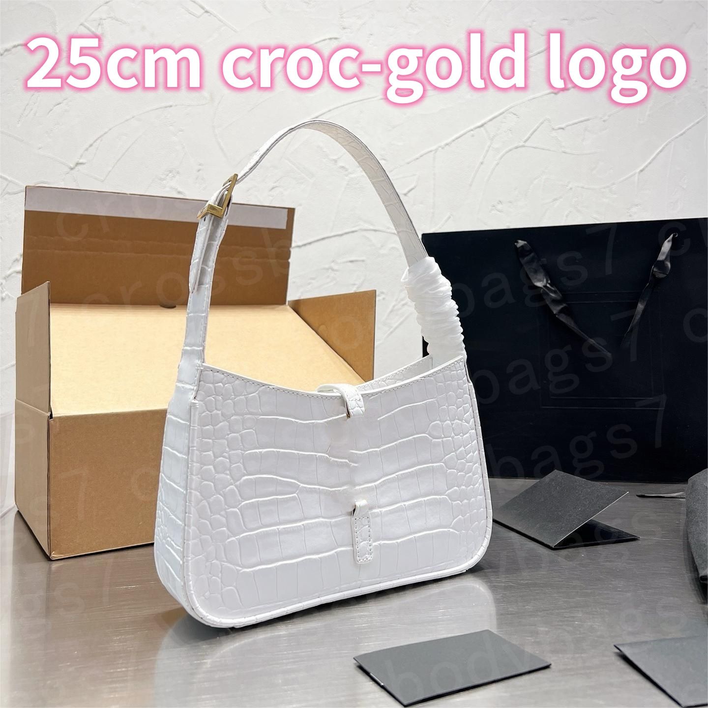 logotipo de oro blanco Croc