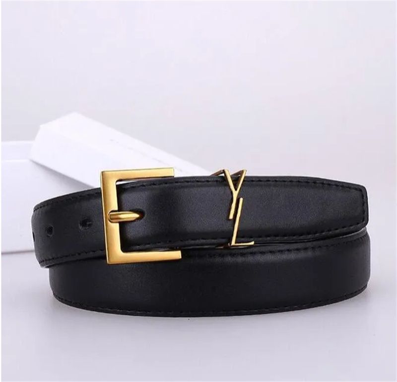 Black belt with brass buckle