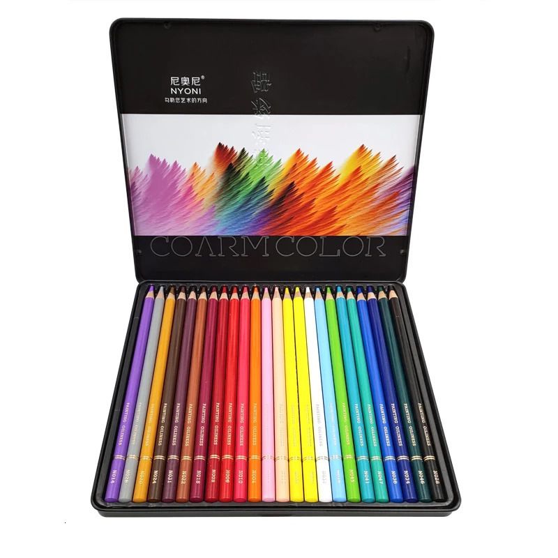24 أقلام الملونة