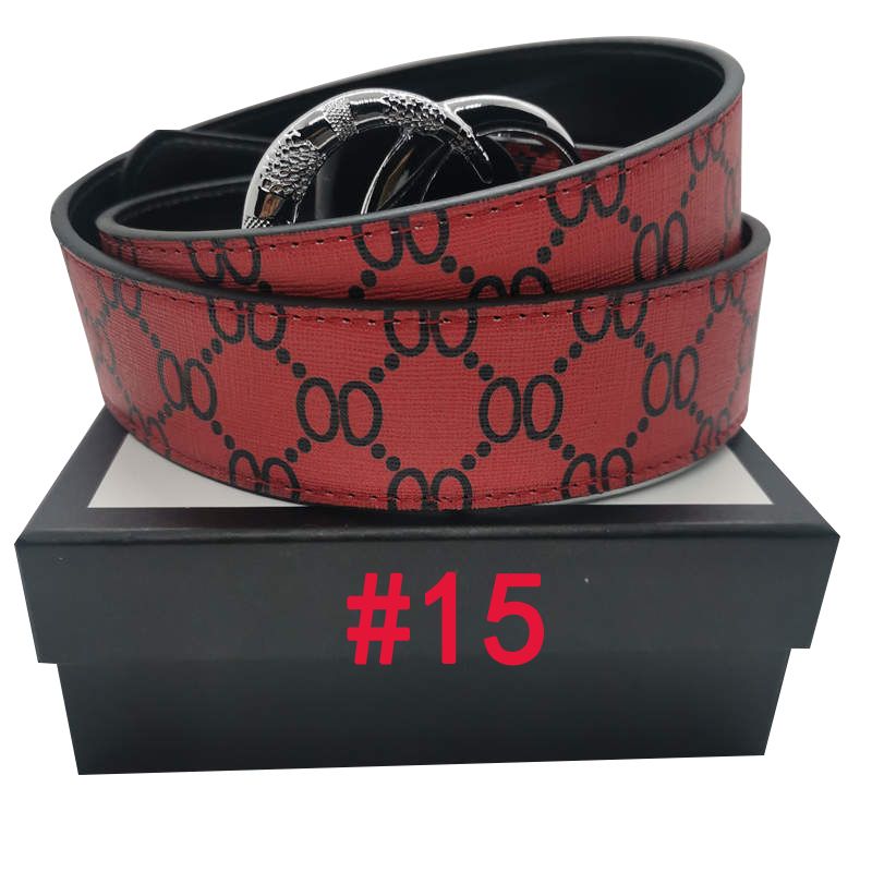 #15 Silver snake buckle + red belt