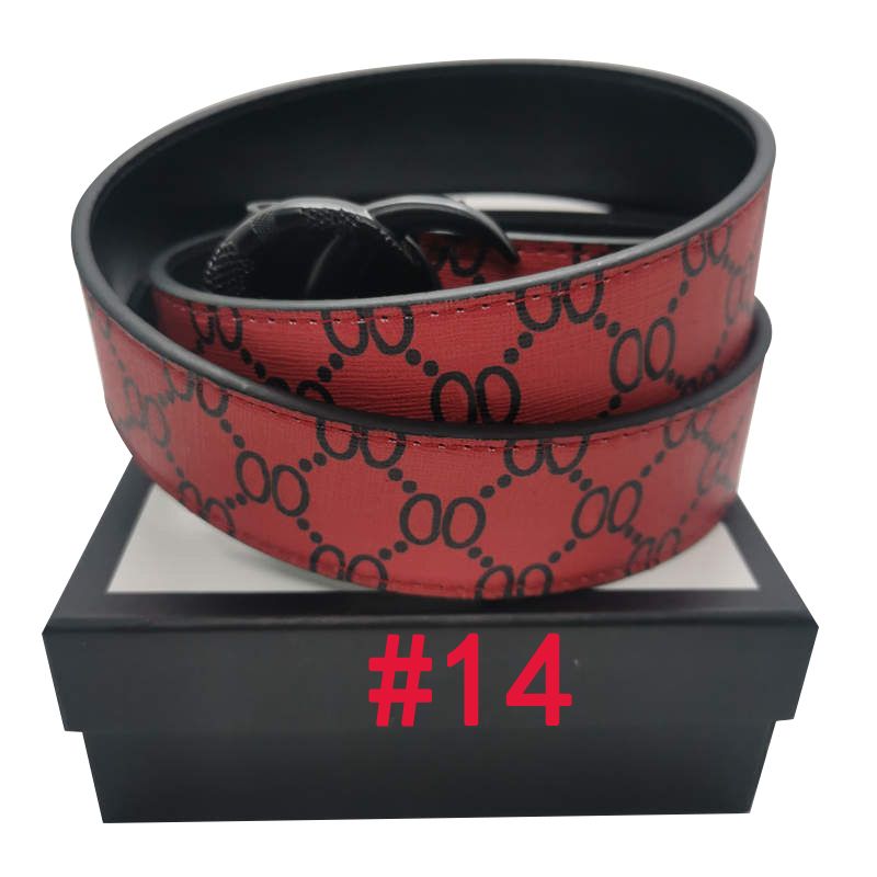 #14 Black snake buckle + red belt