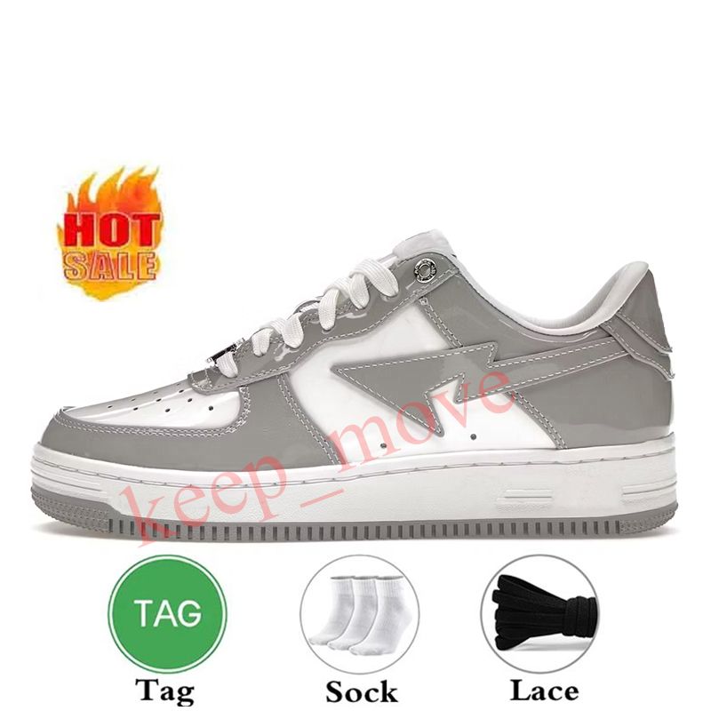 # 36-47 Patent Leather White Grey