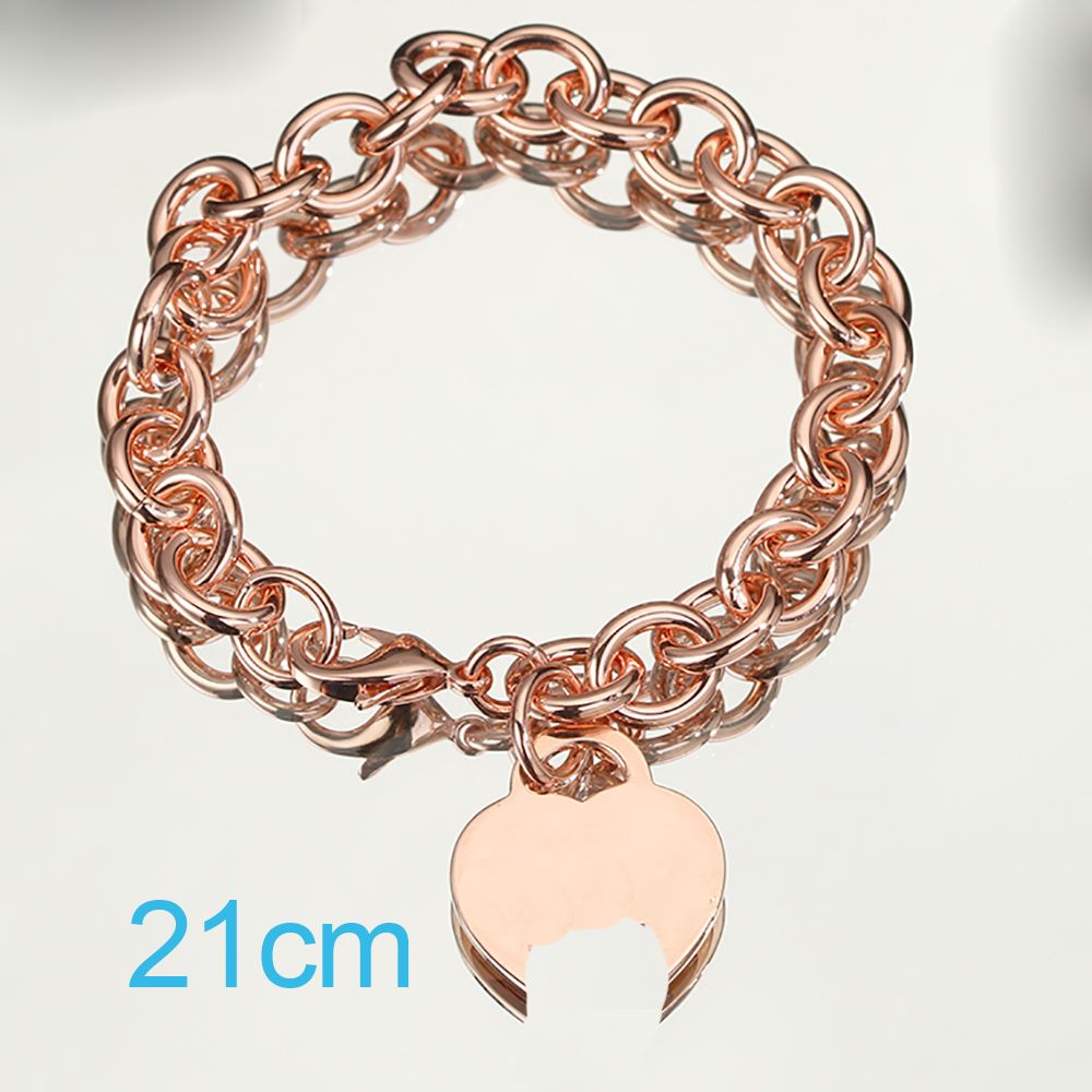 Bracelet en or rose 21cm