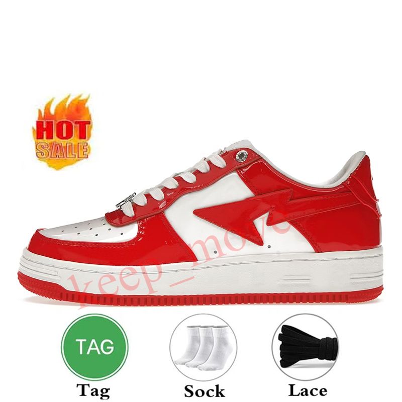 3647 Patent Leather White Red_1