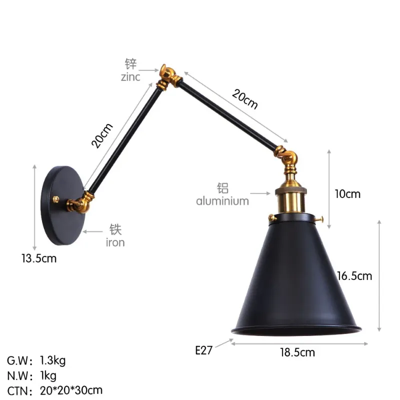 Bulb non incluso B0031L Semi-Black 20