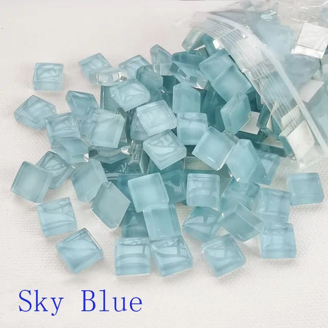 Sky Blue-1cm квадрат