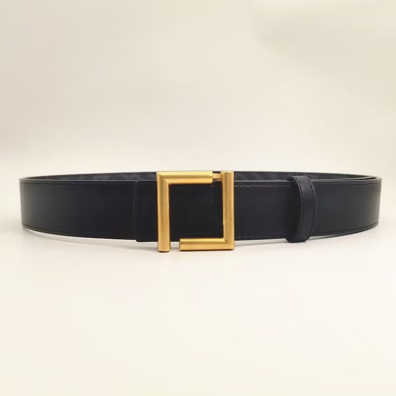 ceinture noire + boucle bronze dorée