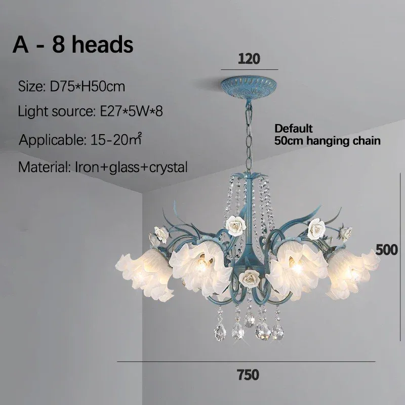 luz quente A 8 cabeças