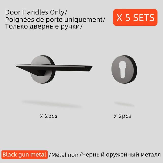 Door Handle x 5 Sets-50mm-72mm12