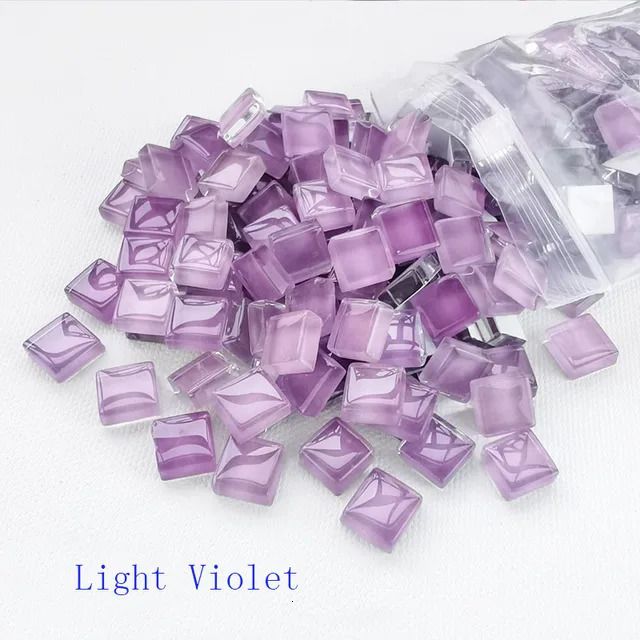 Leichtes violett-1cm Quadrat