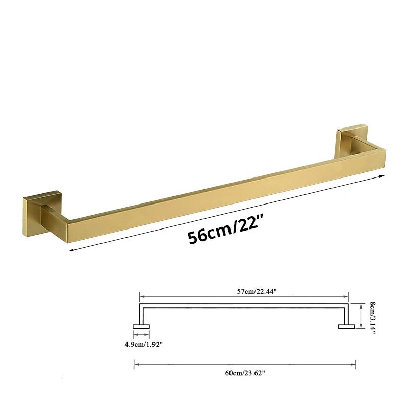 1 st handdukstång 56 cm