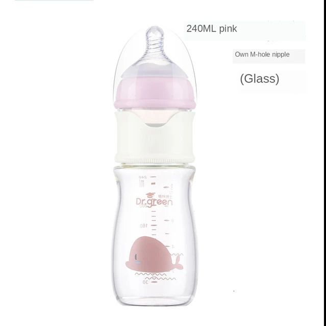 240ml en verre rose