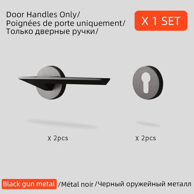 Door Handle x 1 Set-50mm-72mm
