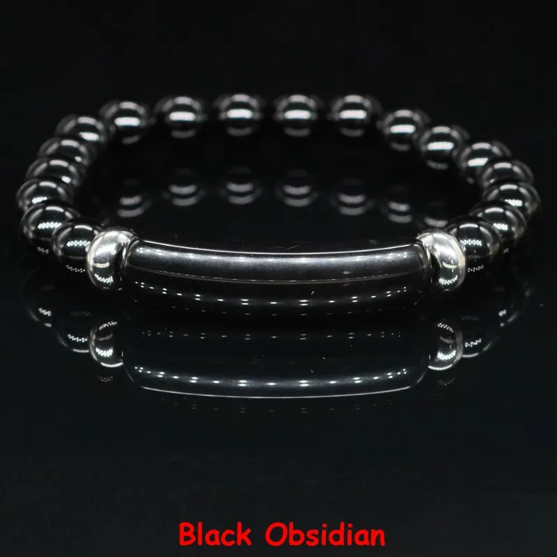 1 Stück schwarzer Obsidian