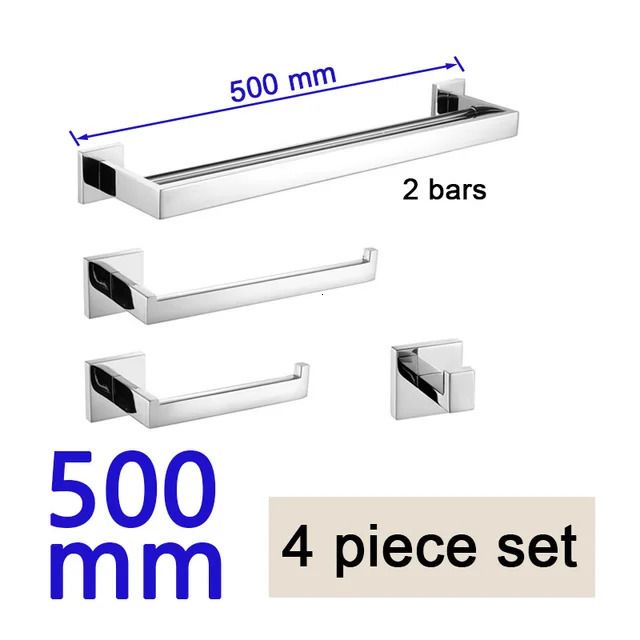 2 barre impostate 50 cm