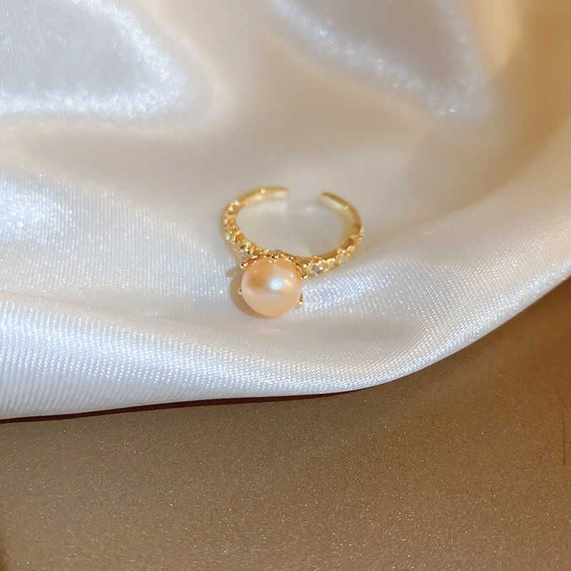 31 # Öppen ring - Gold Pearl