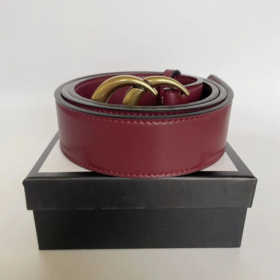 G12real Dark Red Belt with Copper Buckle