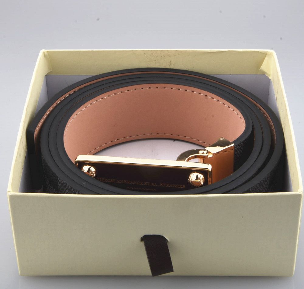 Black Grid Belt + Brown Buckle