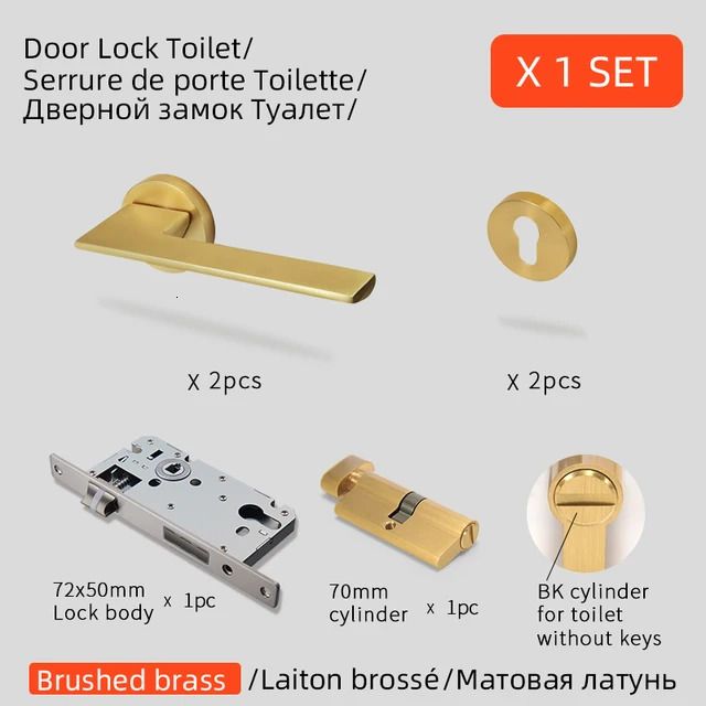 Toilet Type x 1 Set-50mm-72mm